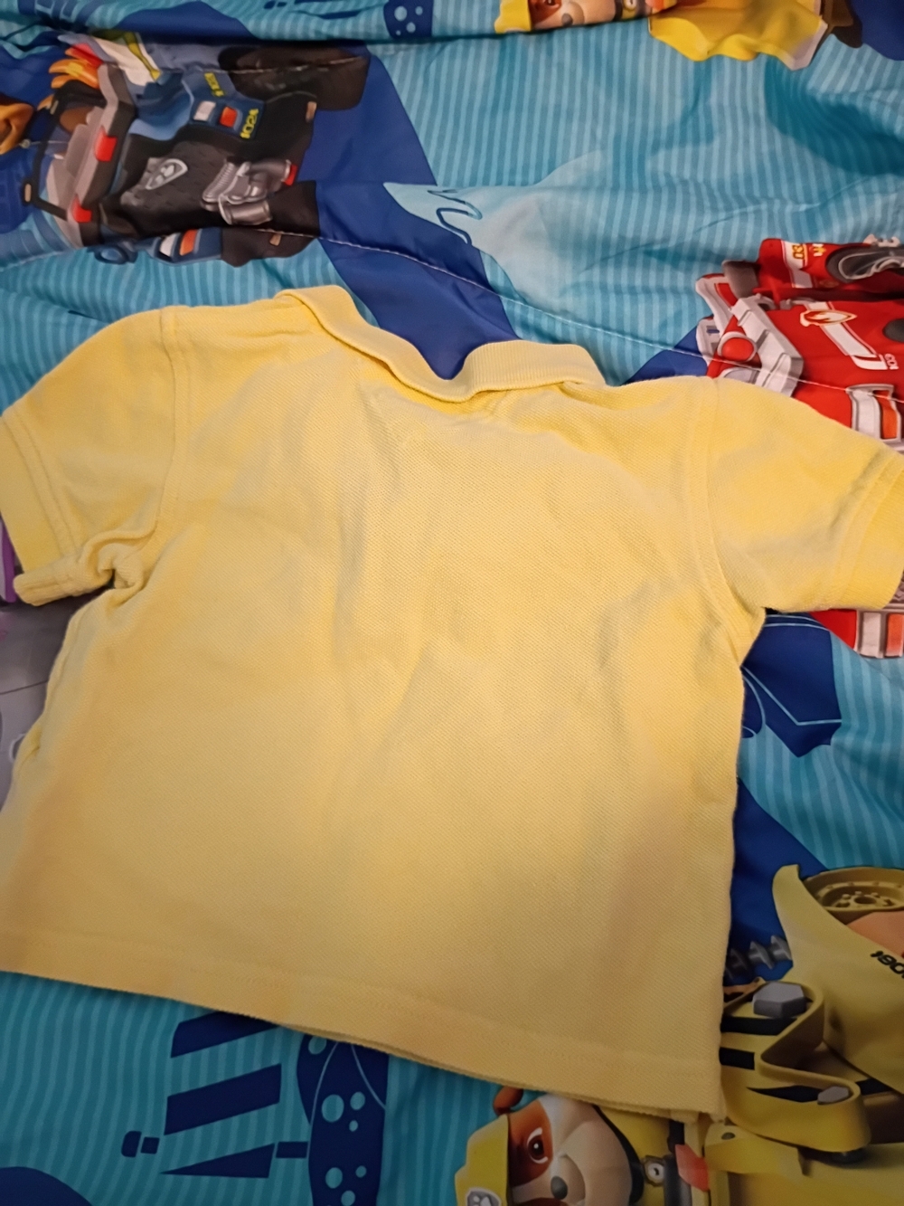 Tommy Hilfiger Yellow Kids Polo with Signature Flag - Picture 4 of 4